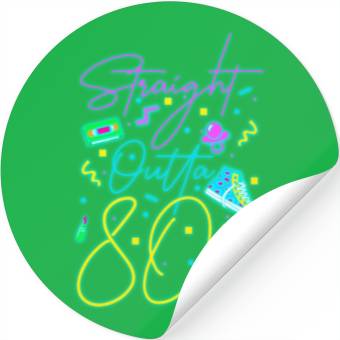 Discover 80S Cool Neon Sign Stickers
