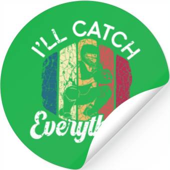 Discover Baseball Lover Baseball Player Baseball Catcher Stickers