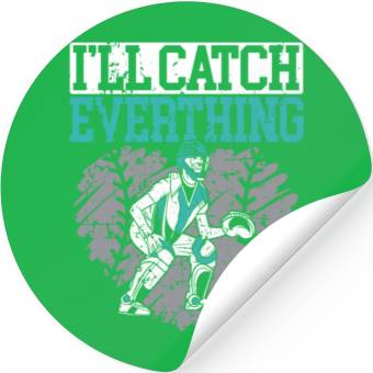 Discover Baseball Lover Baseball Player Baseball Catcher Stickers