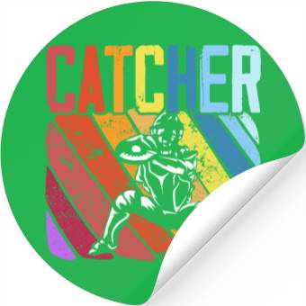 Discover Baseball Lover Baseball Player Baseball Catcher Stickers