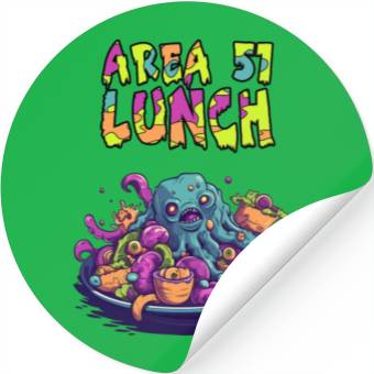 Discover Area 51 Lunch Stickers