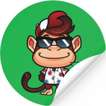 Discover Modern Monkey Stickers
