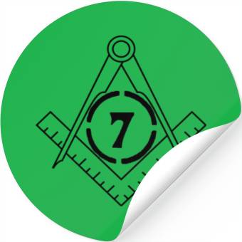 Discover masonic circle seven Stickers