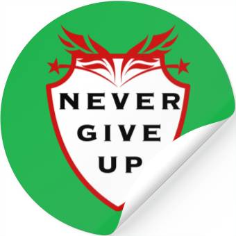 Discover never give up Stickers