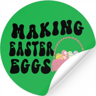 Discover Making Easter Eggs Stickers