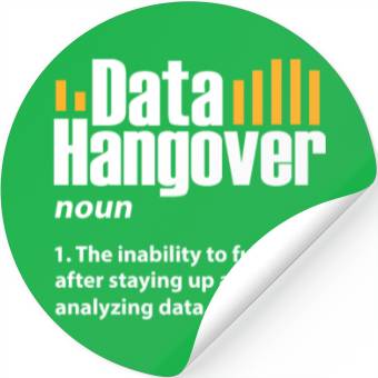 Discover Data Hangover Definition Stickers