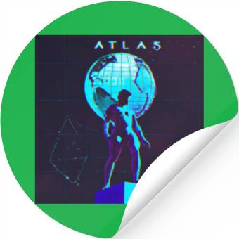 Discover Synthwave Atlas Stickers