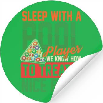 Discover Sleep With Pool player Nice Rack Stickers