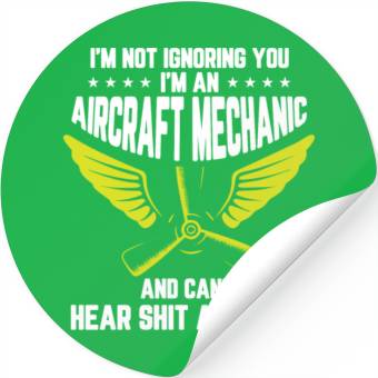 Discover Aircraft Mechanic Stickers