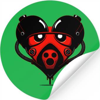 Discover Robot Heart Stickers