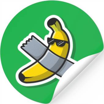 Discover Cute Banana Art Using Glasses Stickers
