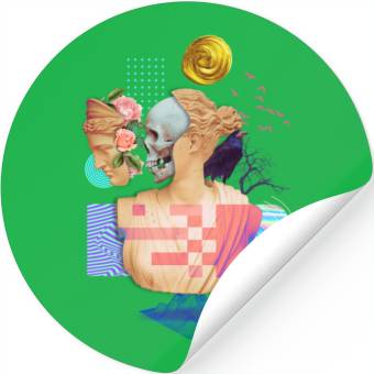 Discover Skull Head Stickers