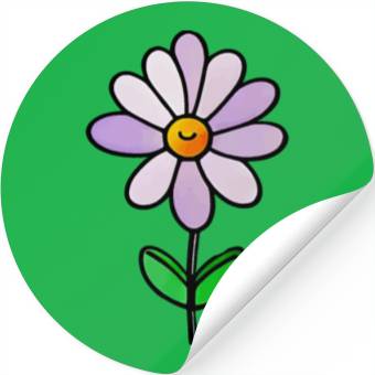 Discover Lavender Flower Art Stickers