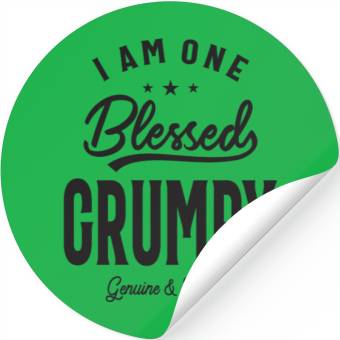 Discover Blessed Grumpy Dad/Grandpa Stickers