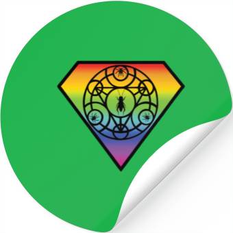 Discover Spider Rainbow Stickers