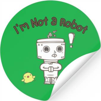Discover I'm not a robot Stickers