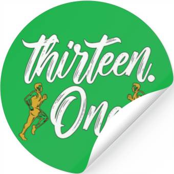Discover Half Marathon Thirteen One Athletic Marathoner Stickers