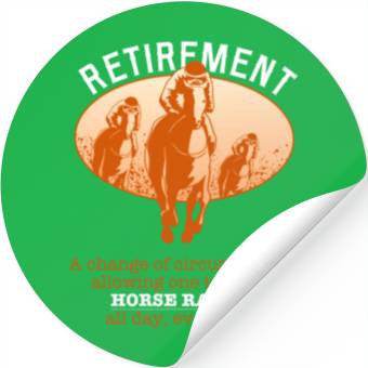 Discover Retirement Plan Horse Racing Stickers