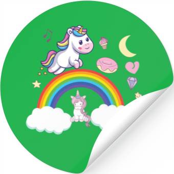 Discover unicorn rainbow Stickers