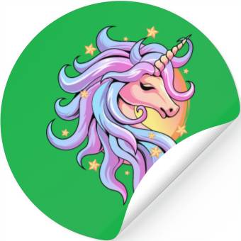 Discover Pastel Goth Unicorn Stickers