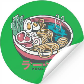Discover Ramen Pool Stickers