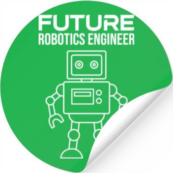 Discover Future Robotics Engineer Machine Toys Stickers