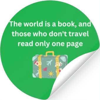 Discover The world is a book Stickers