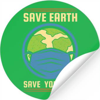 Discover Earth Day Save Earth Save Yourself Pro Environment Stickers