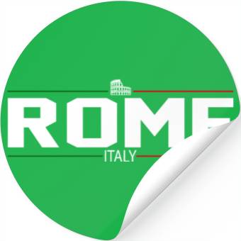 Discover ROME - White Design Stickers