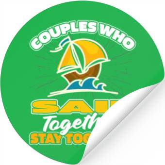Discover Sailing Sailor Couple Stickers