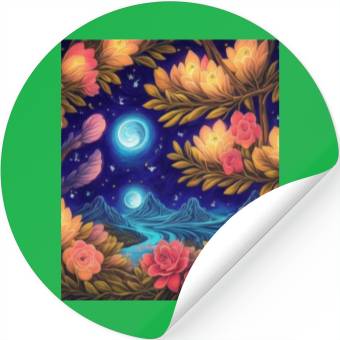 Discover Nature in the night Stickers
