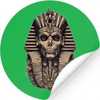 Discover Pharaoh Egypt Skull Death Mask Gift Idea Stickers