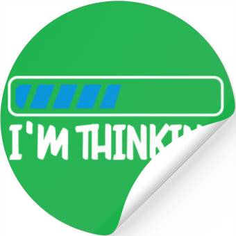 Discover I'm Thinking Computer Scientist Programmer Cloud Stickers