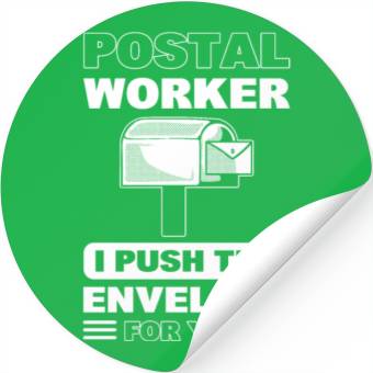 Discover Funny Postal Worker Mailman Stickers