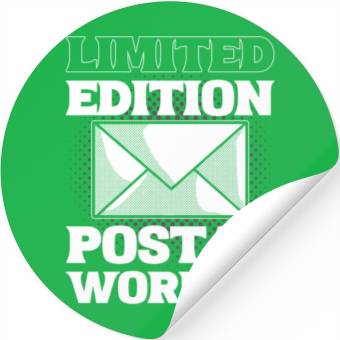 Discover Funny Limited Edition Postal Worker Post Office Stickers
