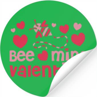 Discover Bee Mine Valentine Stickers