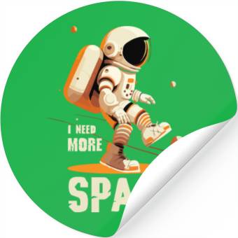 Discover Need More Space Stickers