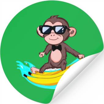 Discover Funky Monkey Business Stickers