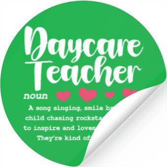 Discover Daycare Teacher Definition Stickers