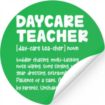 Discover Daycare Teacher Definition Stickers