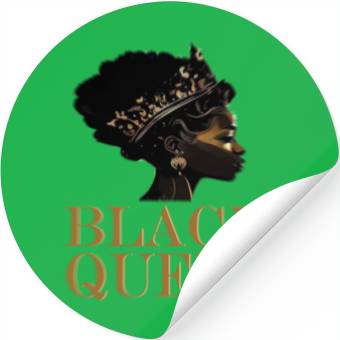 Discover Womens Black Queen Stickers