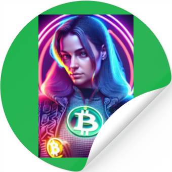 Discover Bitcoin Woman Stickers