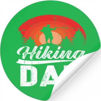 Discover Hiking Dad Stickers