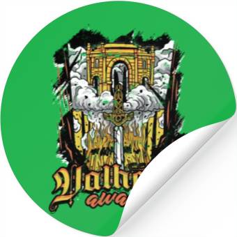 Discover Valhalla awaits - Viking Stickers