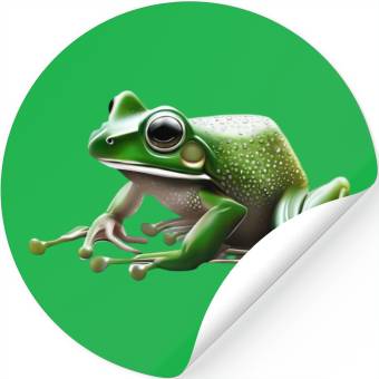 Discover Rain frog water drop frog Stickers