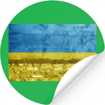 Discover Brick wall with Ukraine flag Stickers