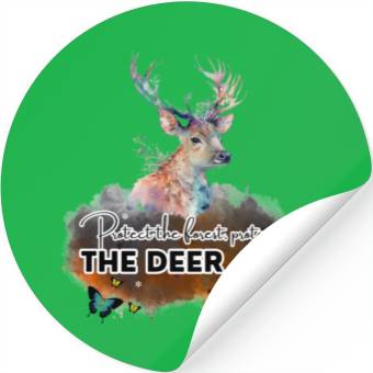 Discover Forest Guardian Deer Stickers
