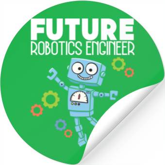 Discover Future Robotics Engineer Robotisc Stickers