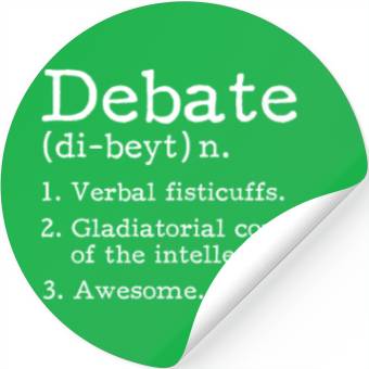 Discover Debate Definition Stickers