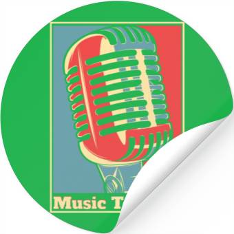 Discover Music Teacher Poster Stickers